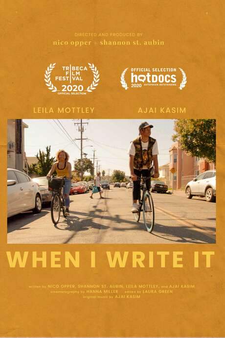When I Write It